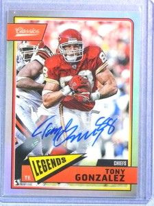 2018 Panini Classics Significant Signatures Premium Tony Gonzalez Autograph #/15