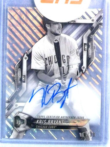 2018 Topps High Tek Black and White Variation Kris Bryant Autograph Auto #16/30