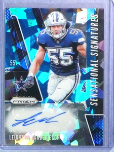 2019 Prizm Sensational Signatures Neon Blue Leighton Vander Esch Autograph #/99