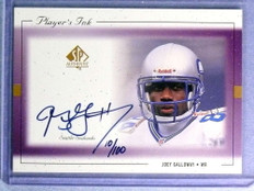 1999 SP Authentic Player's Ink Purple Joey Galloway Autograph Auto #10/100 #JGA