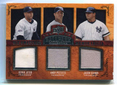 2008 UD Ballpark 260 Alou Delgado Santana Giambi Pettitte Jeter Six Jersey