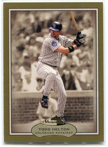 Todd Helton player worn jersey patch baseball card (Colorado