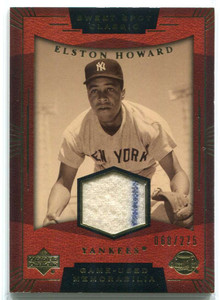 2004 Sweet Spot Classic Game Used Memorabilia SSEH Elston Howard Jersey 68/275