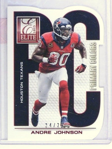 2013 Panini Elite Primary Colors Diecut Andre Johnson #D24/25 #12