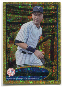 2012 Topps Gold Sparkle 641 Derek Jeter RB Record Breaker