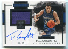 2017-18 Panini Impeccable Elegance Autographs 19 Tom Gugliotta Jersey Auto 5/99