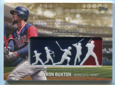 2018 Topps Players Weekend Patches Gold PWPBB Byron Buxton Patch 42/50