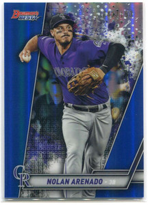 2019 Bowman's Best Blue Refractor 5 Nolan Arenado 41/150