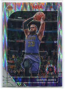 2019-20 Hoops Premium Stock Prizms Flash Refractor 87 LeBron James