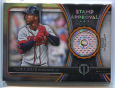 Ozzie Albies player worn jersey patch baseball card (Atlanta Braves) 2019  Topps Allen & Ginter #FSRBOA