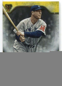 2020 Topps Triple Threads Citrine 63 Lou Gehrig 17/75