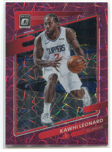 2021-22 Donruss Optic Pink Velocity Refractor 145 Kawhi Leonard 44/79