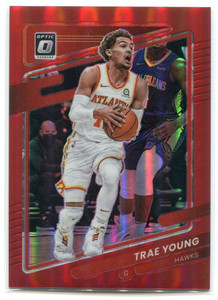 2021-22 Donruss Optic Red Refractor 51 Trae Young 80/99