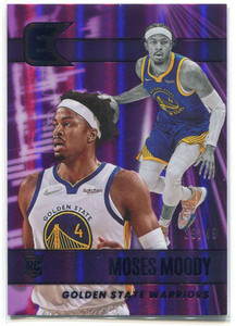 2021-22 Panini Chronicles Purple 319 Moses Moody Essentials Rookie 39/49