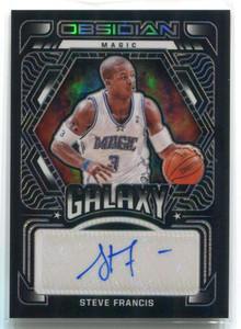 2021-22 Panini Obsidian Galaxy Autographs 11 Steve Francis Auto 51/149