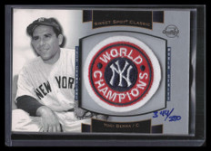 2003 Sweet Spot Classics Cards yb2 Yogi Berra World Champions Patch 344/350