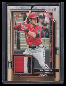 2021 Topps Museum Meaningful Material Copper MMRTT Trea Turner Patch 24/35