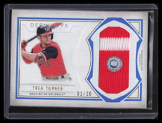 2019 Topps Definitive Collection Jumbo Relics Blue DJRCTT Trea Turner Patch 1/20