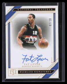 2020-21 Panini National Treasures Peerless Signatures Gold 9 Fat Lever Auto 2/10