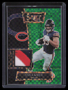 2021 Select Select Swatches Prizm Green 50 Cole Kmet Patch 2/5
