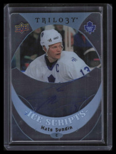 2015-16 Upper Deck Trilogy Ice Scripts ISMS Mats Sundin Auto