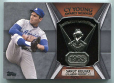 2013 Topps Cy Young Award Winners Trophy SK Sandy Koufax 1965 Medallion