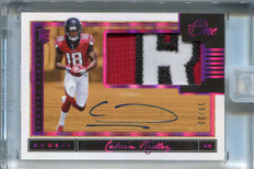 2018 Panini One Red 15 Calvin Ridley Rookie Patch Auto 15/25