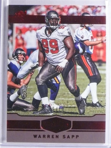 2016 Panini Plates & Patches Red Warren Sapp #D05/10 #113 *65806
