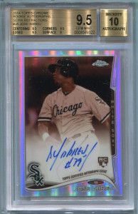 2014 Topps Chrome Sepia Refractor Jose Abreu Rookie Auto 26/75 BGS 9.5 GEM 10