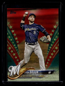 2018 Topps Independence Day 180 Ryan Braun 2/76