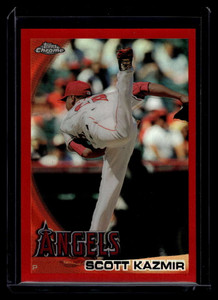 2010 Topps Chrome Red Refractor 88 Scott Kazmir 16/25