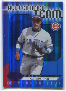 2002 Leaf Certified All-Certified Team Blue 3 Sammy Sosa 11/50