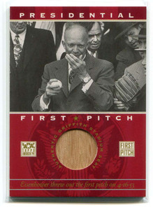 2002 Topps American Pie First Pitch DE Dwight Eisenhower Griffith Stadium Seat