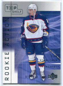 2001-02 UD Top Shelf 68 Ilya Kovalchuk Rookie 10/500