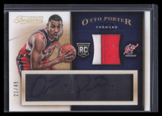 2013-14 Timeless Treasures Autographs Prime Otto Porter Rookie Patch Auto 21/49