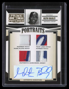 2005 Prime Patches Portraits Autograph 61 Milton Bradley Quad Patch Auto 87/150