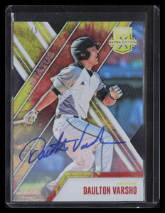 2017 Elite Autographs Status Die Cut Tie Dye 68 Daulton Varsho Rookie Auto 5/5