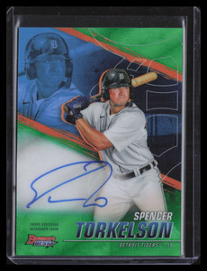 2021 Bowman's Best Autographs Green Refractor Spencer Torkelson RC Auto 36/99