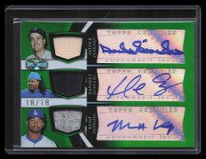 2009 Topps Triple Threads 14 Kemp Manny Ramirez Duke Snider Jersey Auto 18/18