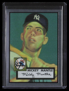 1996 Topps Mantle Finest 2 Mickey Mantle 1952 Topps Peeled