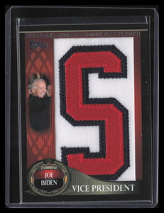 2009 Topps Legends of the Game Nickname JB Joe Biden Letter Patch 18/50