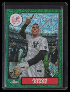 2022 Topps '87 Silver Pack Chrome Green Refractor t87c284 Aaron Judge 7/99