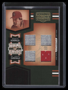2005 Prime Patches Hall of Fame Materials 6 Dennis Eckersley Quad Jersey 61/101
