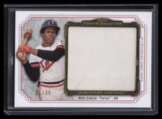 2012 Topps Museum Momentous Material Relics Gold RCA Rod Carew Jumbo Jersey 1/35