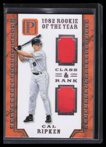 2016 Panini Pantheon Class &amp; Rank Materials 2 Cal Ripken Jr. Dual Jersey 29/99