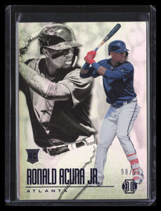 2018 Panini Illusions Trophy Collection Blue 14 Ronald Acuna Jr. Rookie 98/99