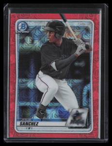 2020 Bowman Chrome Mega Box Prospects Red Refractor Jesus Sanchez Rookie 1/5