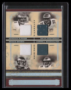 2006 National Treasures Brown Buckhalter Westbrook McNabb Quad Jersey 5/25