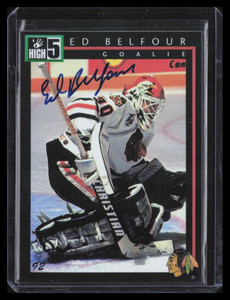 1992 High-5 Previews p6a Ed Belfour Auto 578/1500