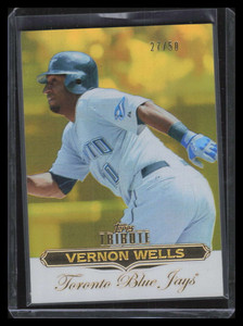 2011 Topps Tribute Gold 80 Vernon Wells 27/50